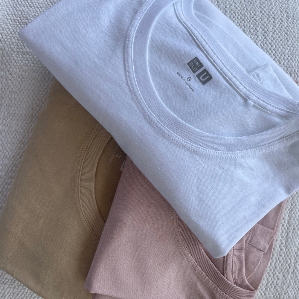 Bundle of 3 Uniqlo Pima Supima Cotton Tees Size S